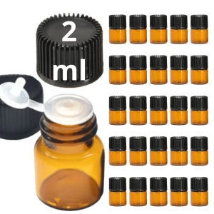 25 x Buteleczka szklana  fiolka próbka  2ml w wygodnym pudełku 