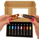 Butelki roll-on 10ml 8szt. – kolorowe nakrętki + otwieracz, lejek, pipetka