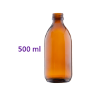 Butelka szklana brązowa o pojemności 500ml