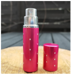 Podręczny atomizer spray 5 ml do perfum RÓŻOWY z kryształkami