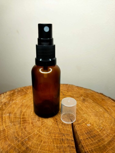Butelka szklana 30 ml ze spray atomizerem spryskiwaczem.jpg