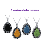 Naszyjnik do aromaterapii wisior kamień lawowy 