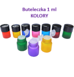 Buteleczka szklana fiolka próbka 1 ml KOLOR