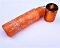 Rollon 10ml szronione szkło z motywem roślinnym pomaranczowy orange 1.jpg