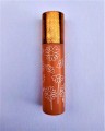 Rollon 10ml szronione szkło z motywem roślinnym pomarańczowy orange 2.jpg