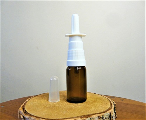 Atomizer spray dozownik aplikator do nosa i  butelka szklana brazowa 10 ml 1.jpg