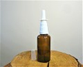 Atomizer spray dozownik aplikator do nosa i  butelka szklana brazowa 50 ml 1.jpg
