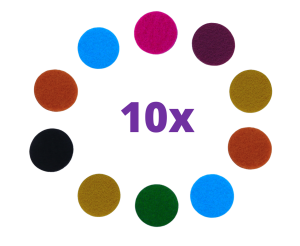 10 x zapas filc do dyfuzora samochodowego - odświeżacz powietrza