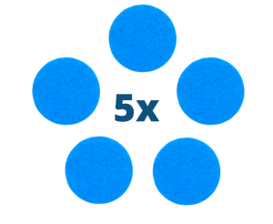 5x niebieski zapas filc do dyfuzora samochodowego lub breloczka 