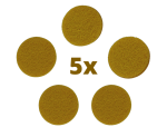 5x żółty zapas filc do dyfuzora samochodowego lub breloczka