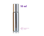 Rollon 10 ml SILVER srebny metalizowane szkło 