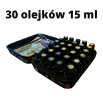 Organizer walizeczka na 30 olejki eteryczne  MOTYLE  czarny z czarnym  zamkiem 