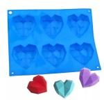 Forma silikonowa 6 x mydło DIY- serca