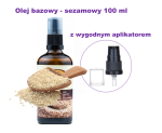 Olej bazowy - sezamowy rozgrzewający 100 ml przeziębienie stawy