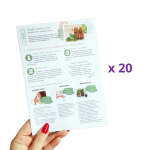 20 x ulotka NATURALNA APTECZKA przepisy opis TOP10 olejków 