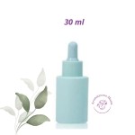  Butelka szklana 30 ml z pipetą pastelowy niebieski błękitna