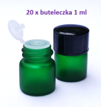 20 x buteleczka szklana szroniona fiolka próbka 1ml zielona