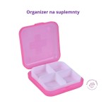 Pojemnik pudełko na suplementy leki 4 przegródki