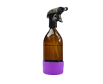 Butelka szklana 500 ml spray spryskiwacz tigger fioletowa silikonowa osłonka  opcja piany