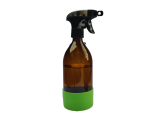 Butelka szklana spray spryskiwacz 500ml zielona silikonowa osłonka  i opcja piany 