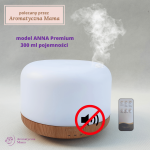 Dyfuzor ultradźwiękowy do olejków eterycznych ANNA  BEZ dźwięków ciche menu pilot