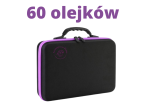 Organizer walizeczka na 60 olejki eteryczne z fioletowym zamkiem