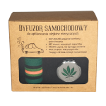 Eko dyfuzor samochodowy - MARIHUANA- odświeżacz powietrza do aromaterapii 