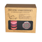 Eko dyfuzor samochodowy - odświeżacz powietrza - ROZETA