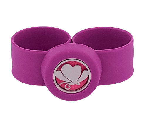 Bransoletka dla dziecka opaska elastyczna do olejkow eterycznych i aropaterapii motylek.png